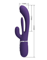 Pretty Love - Shania - Thrusting Rabbit Vibrator - Diep Paars