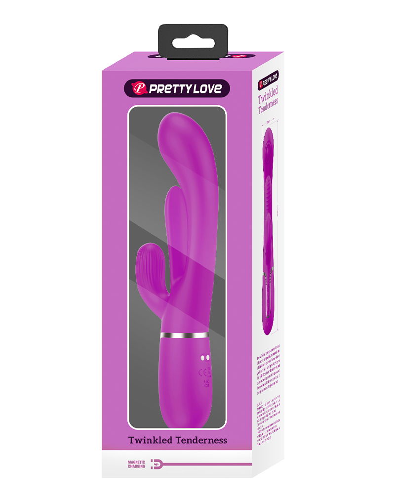 Pretty Love - Shania - Thrusting Rabbit Vibrator - Paars