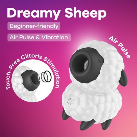Satisfyer - Dreamy Sheep - Luchtpulsvibrator - Wit