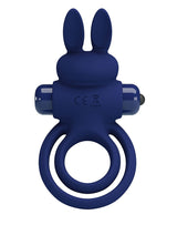 Pretty Love - Darey - Rabbit Cock Ring - Donkerblauw