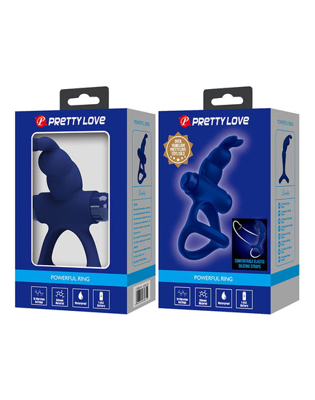 Pretty Love - Luchito - Rabbit Cock Ring - Donkerblauw