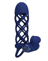 Pretty Love - Giann - Vibrerende Cock Sleeve - Donkerblauw