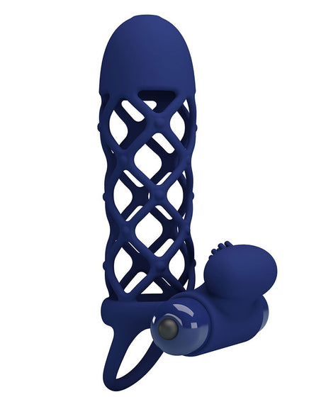 Pretty Love - Giann - Vibrerende Cock Sleeve - Donkerblauw