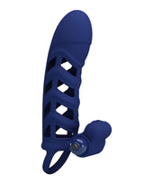 Pretty Love - Altaf - Vibrerende Cock Sleeve - Donkerblauw