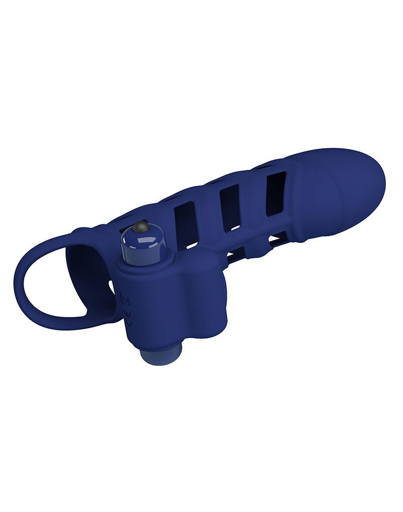 Pretty Love - Altaf - Vibrerende Cock Sleeve - Donkerblauw