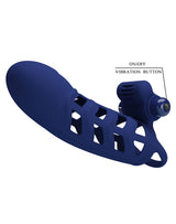 Pretty Love - Altaf - Vibrerende Cock Sleeve - Donkerblauw