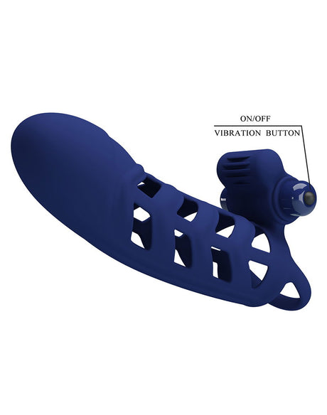 Pretty Love - Altaf - Vibrerende Cock Sleeve - Donkerblauw