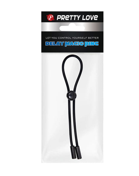 Pretty Love - Magic Lasso Cock Ring - Zwart