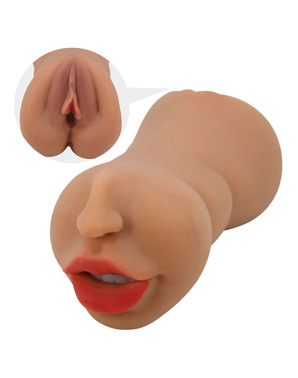 Crazy Bull - Zoey - Premium Dual Channel Mannelijke Masturbator - Bruin