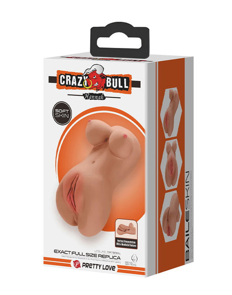 Crazy Bull - Hannah - Premium Dual Channel Male Masturbator - Bruin