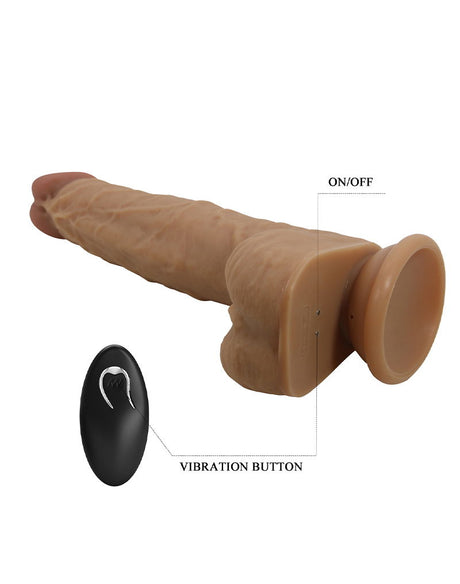 Pretty Love - Jonathan - Lifelike Skin Vibrator - Lichtbruin