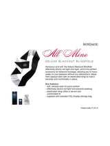 All Mine - FSoG Satin Deluxe Blindfold
