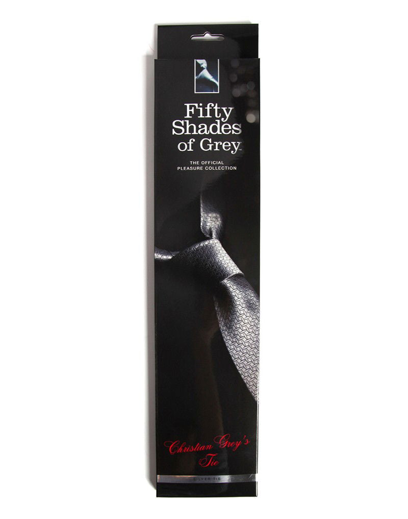Christian Grey`s Tie - FSOG Silver Tie
