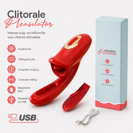 STHER 2-in-1 Lik & Tril Vibrator: De Ultieme Duo-Stimulatie