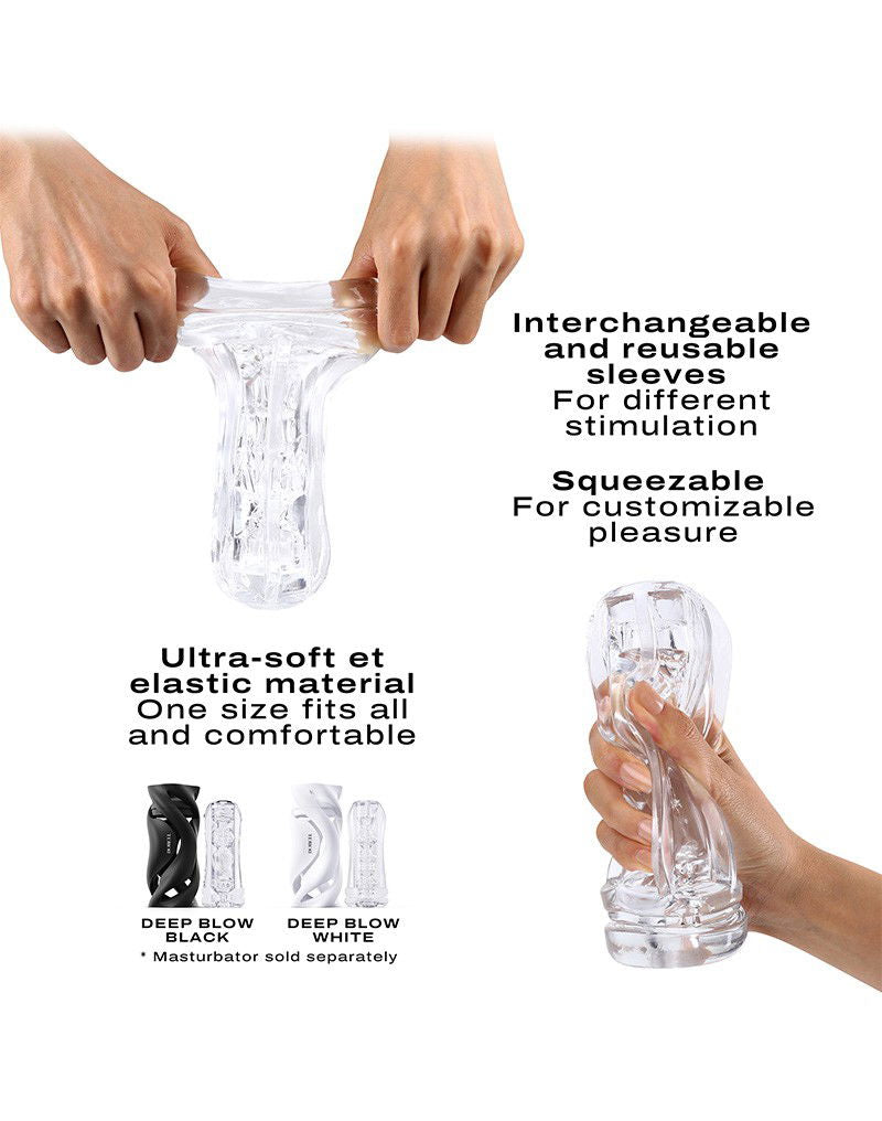 Dorcel - Deep Blow Extrem - Sleeve voor Masturbator - Transparant