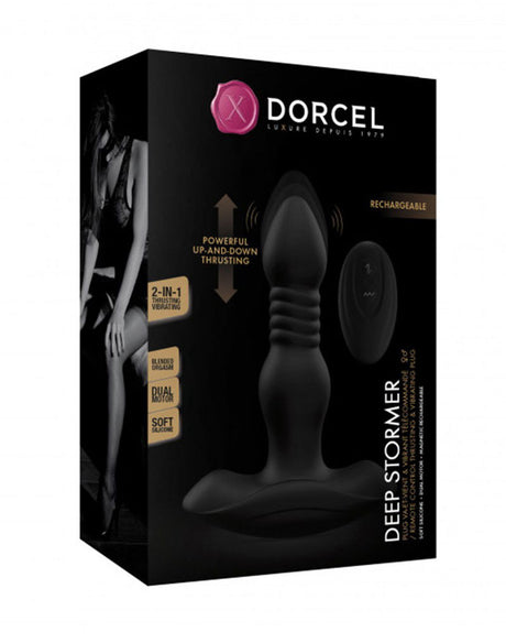 Dorcel - Deep Stormer - Vibrerende Plug met Afstandsbediening - Zwart - 6072486