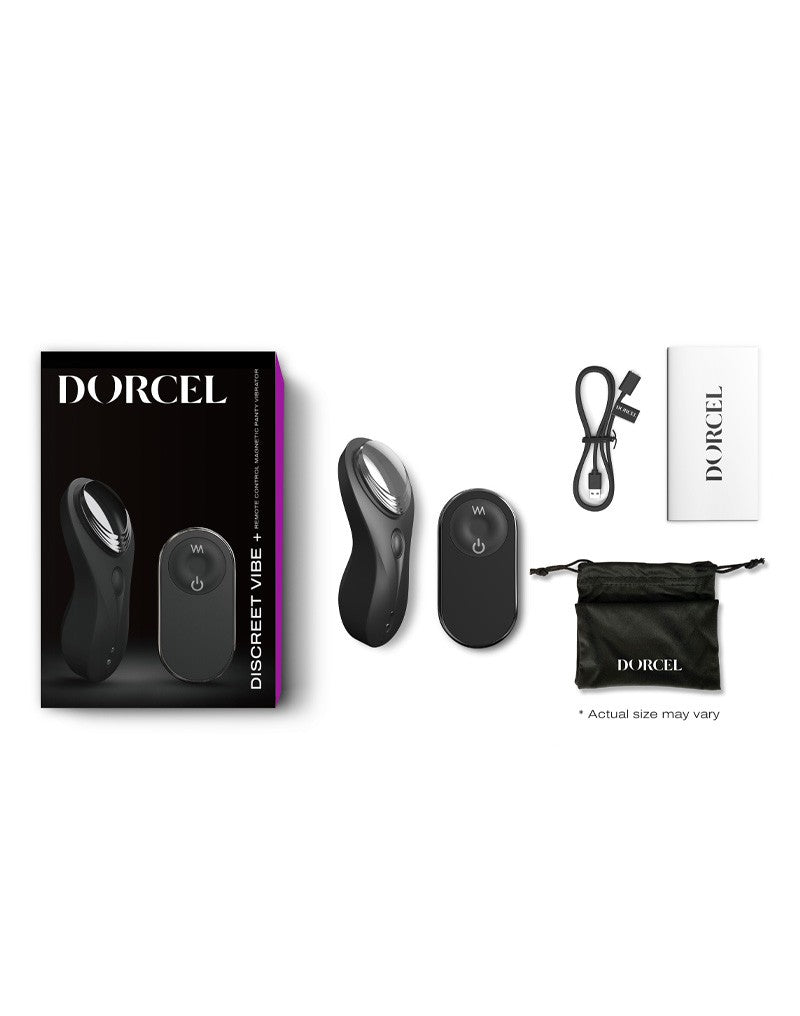 Dorcel - Discreet Vibe + - Panty Vibrator met Afstandsbediening - Zwart
