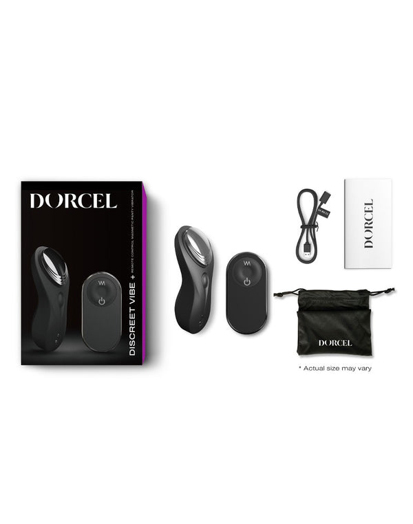 Dorcel - Discreet Vibe + - Panty Vibrator met Afstandsbediening - Zwart