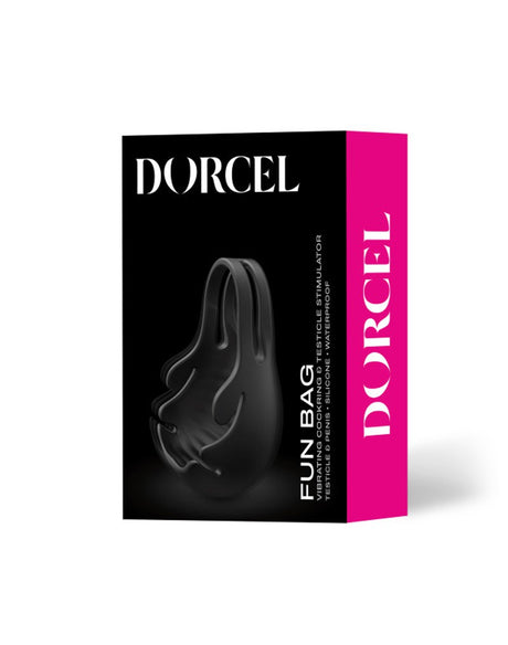 Dorcel - Fun Bag - Vibrerende Cockring en Testikel Stimulator - Zwart - 6072479