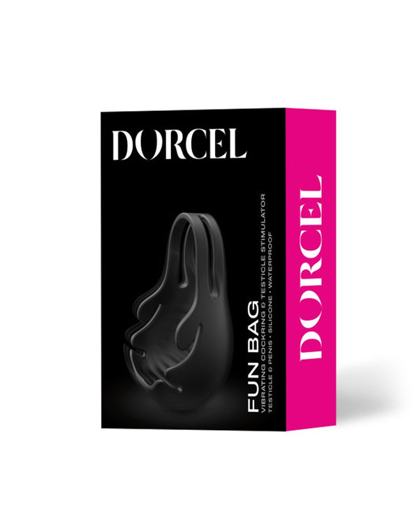 Dorcel - Fun Bag - Vibrerende Cockring en Testikel Stimulator - Zwart - 6072479