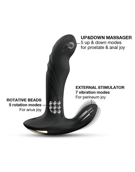 Dorcel - Multi P-Joy - Prostaat Massager met Afstandsbediening - Zwart