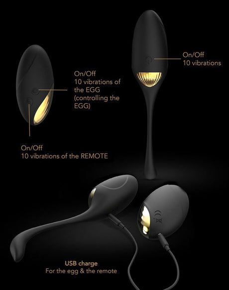 Dorcel - Secret Orgasm - Remote Control Egg - Zwart 6072424