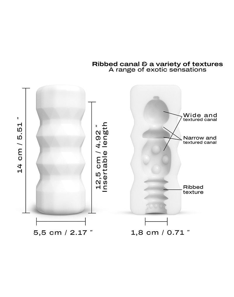 Dorcel - Masturbatorcup met Structuur - Exotisch - Wit