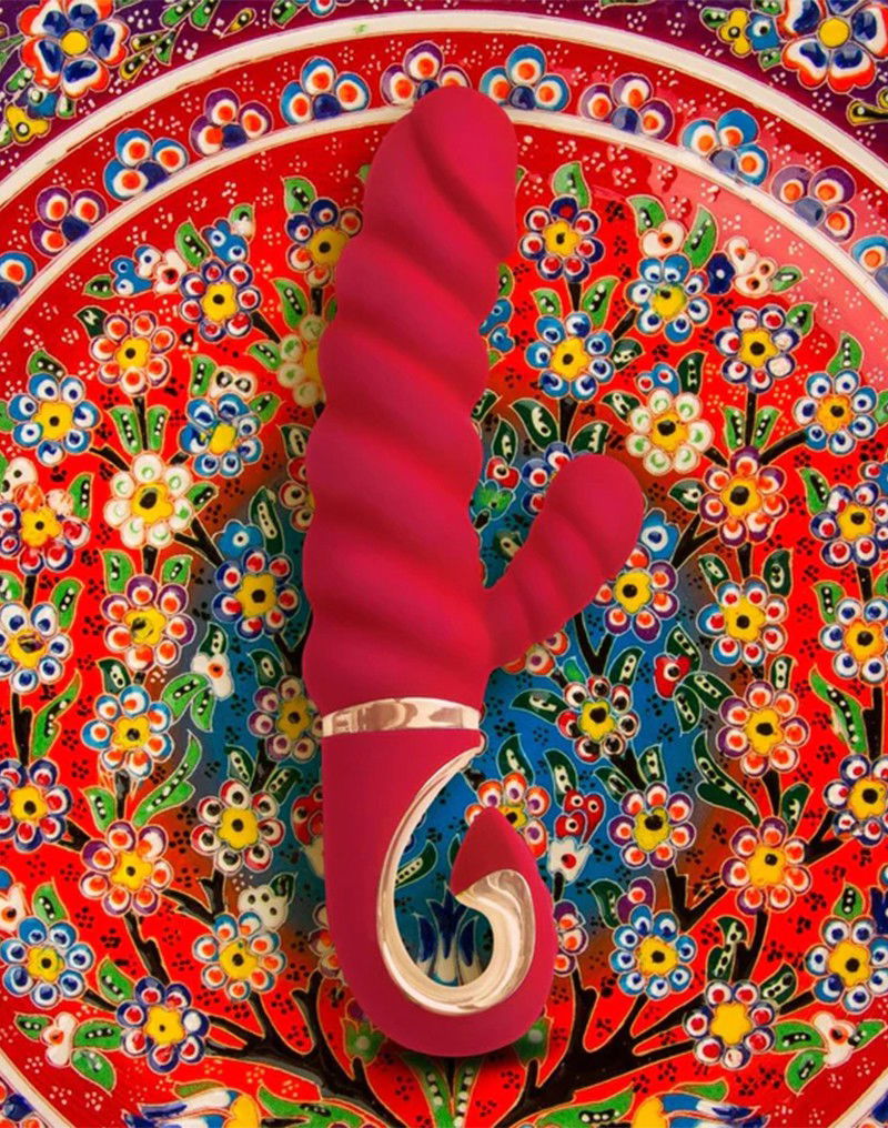 Gvibe - GCandy Mini - Geribbelde Rabbit Vibrator - Rood