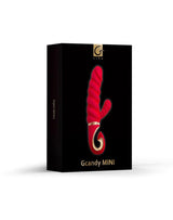 Gvibe - GCandy Mini - Geribbelde Rabbit Vibrator - Rood