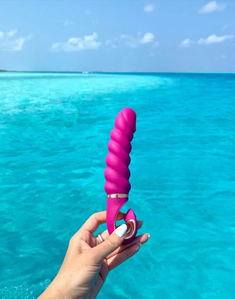 Gvibe - GJack Mini - Geribbelde Vibrator - Fuchsia