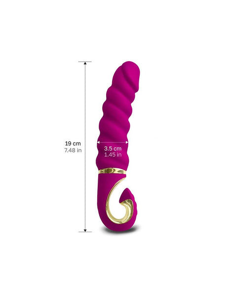 Gvibe - GJack Mini - Geribbelde Vibrator - Fuchsia