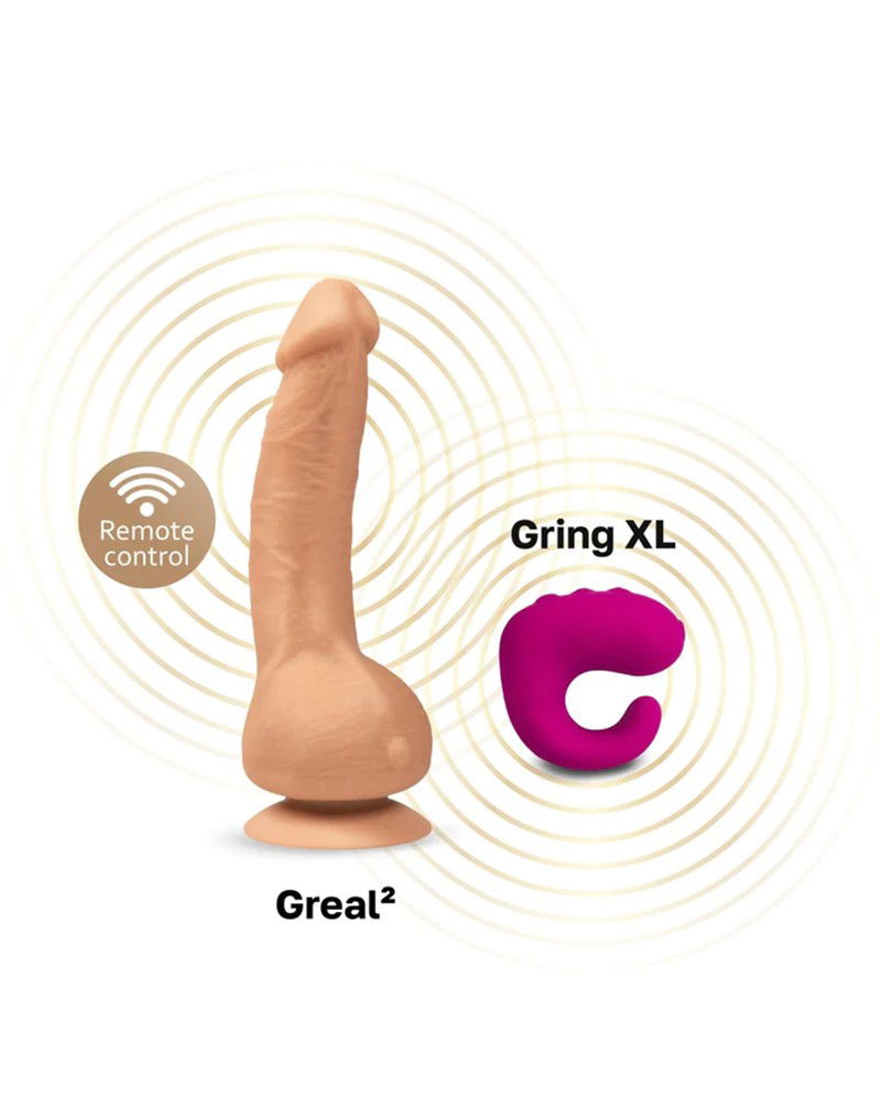 Gvibe - Greal Mini - Vibrating Dildo - Nude