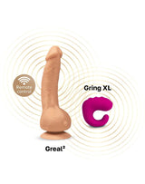Gvibe - Greal Mini - Vibrating Dildo - Nude