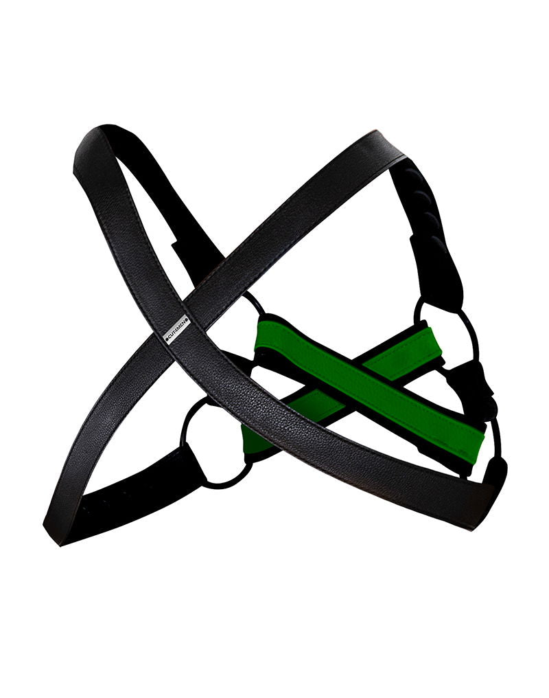 H4RNESS van C4M - 4WAY Harnas - Blazing Groen