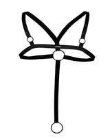 H4RNESS by C4M - C-Ring Gekruist Harnas - Zwart