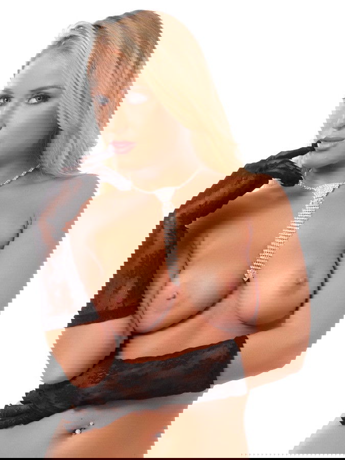 Amorable by Rimba - Doorzichtige Handschoenen - One Size - Zwart