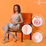 Intense Dolls - Scarlett Opblaaspop met 3 Openingen