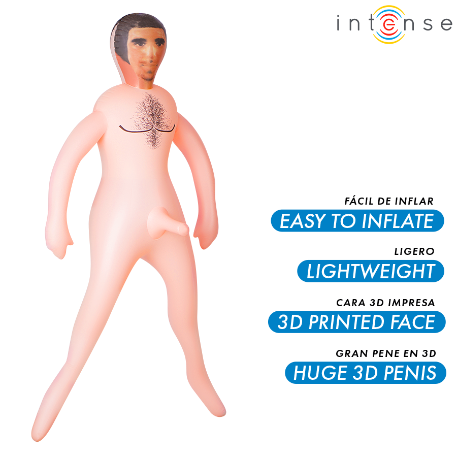 Intense Dolls - Anthony Opblaasbare Man met 3D Penis