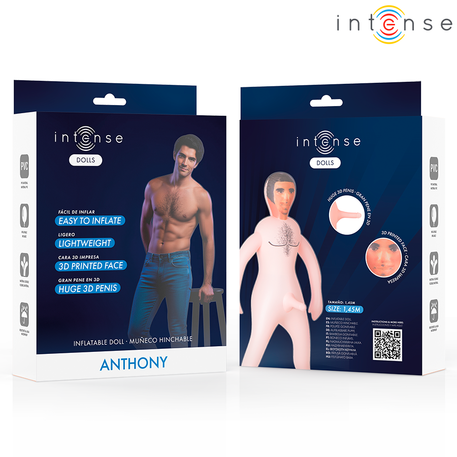 Intense Dolls - Anthony Opblaasbare Man met 3D Penis