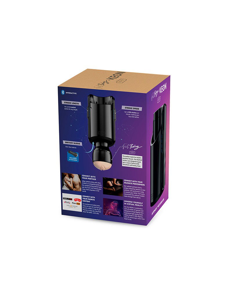 Kiiroo - Keon Combo Set met Feel Britney Amber Stroker