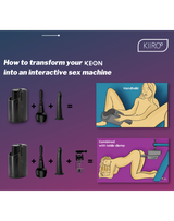 KIIROO - Tafelklem voor KEON Masturbator - Zwart