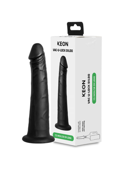 KIIROO - Dildo met vacuümvergrendelingssysteem voor KEON Masturbator - Zwart