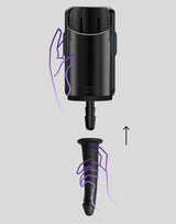 KIIROO - Dildo met vacuümvergrendelingssysteem voor KEON Masturbator - Zwart