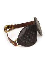 Liebe Seele - Leren Blinddoek - Zwart, Bruin & Goud