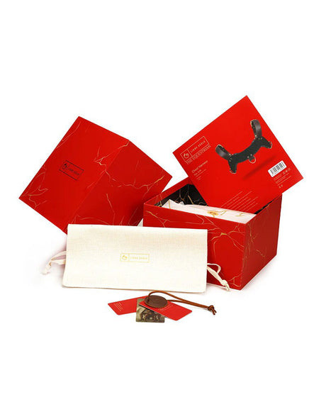 Liebe Seele - Leren Borstharnas - Zwart, Bruin & Goud