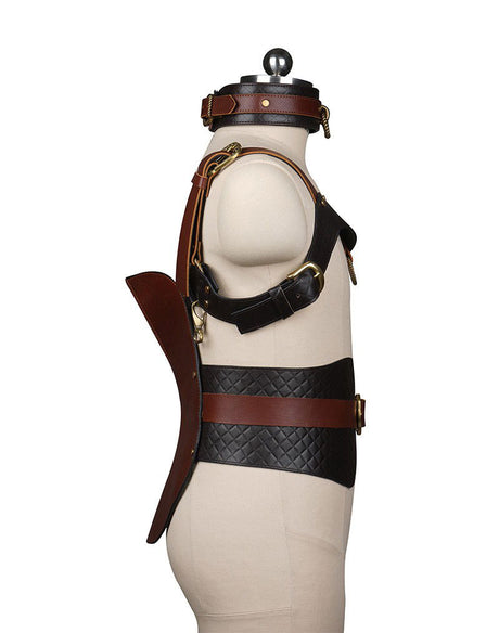 Liebe Seele - Leren Zadel - Zwart, Bruin & Goud