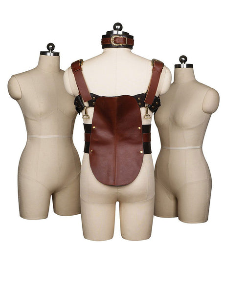 Liebe Seele - Leren Zadel - Zwart, Bruin & Goud