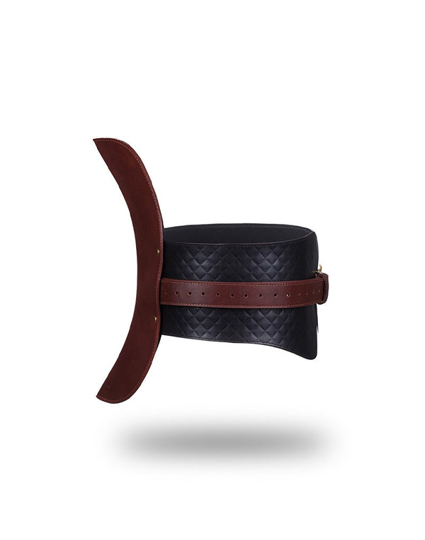 Liebe Seele - Leren Zadel - Zwart, Bruin & Goud