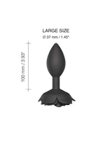 Love to Love - Open Roses Maat L - Butt Plug - Zwart