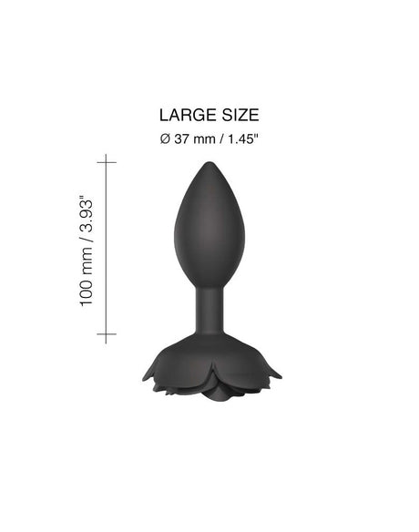 Love to Love - Open Roses Maat L - Butt Plug - Zwart